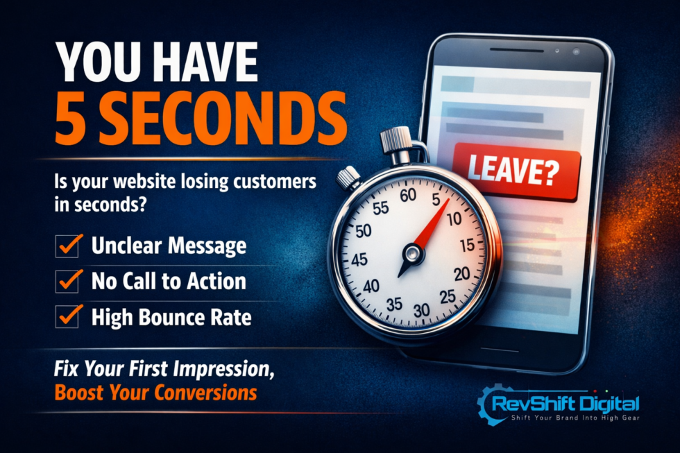 You Have 5 Seconds: Why Websites Lose Customers (And How to Fix It)